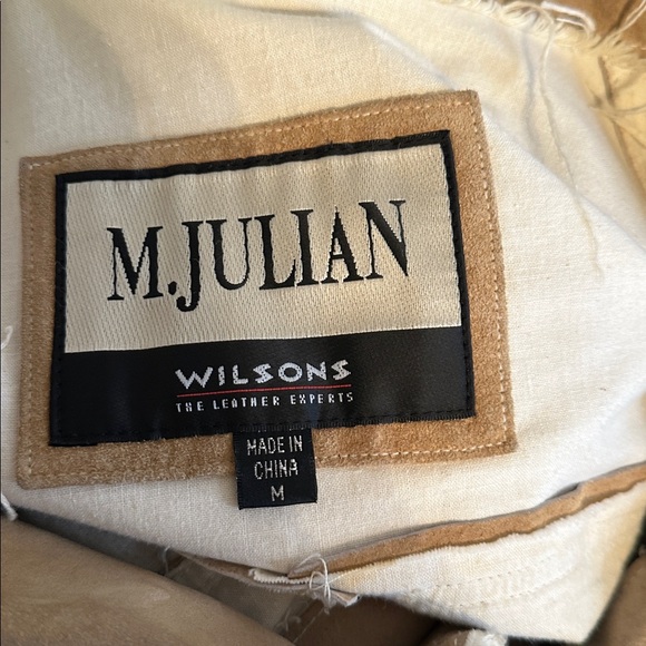 Wilson Distressed Tan Men's Jacket suede size medium - Picture 15 of 16